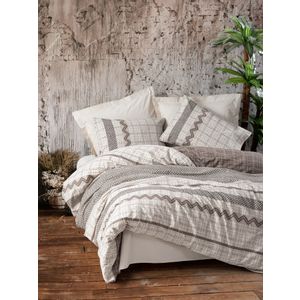 Aren - Brown Brown
White Ranforce Single Quilt Cover Set
