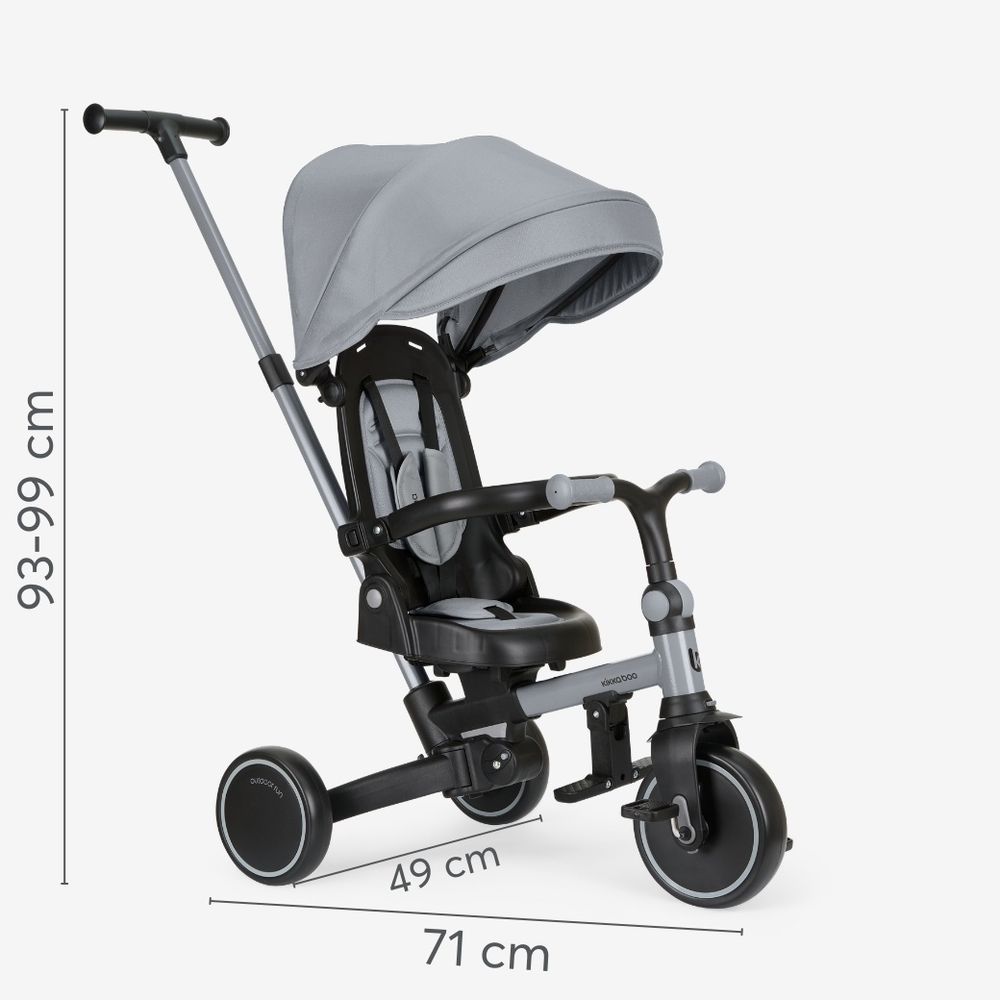 Kikka Boo Sklopivi tricikl 8U1 Aluma, Grey slika 11