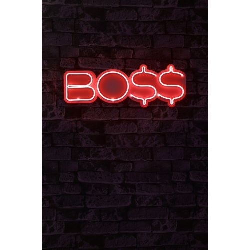 Wallity Ukrasna plastična LED rasvjeta, BOSS - Red slika 9