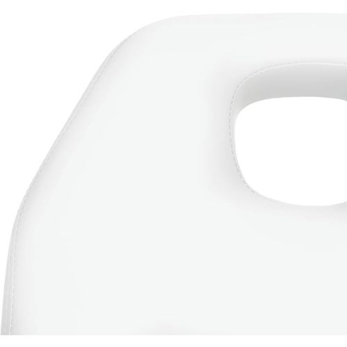 Masažni stol bijeli 180 x 62 x (86,5 - 118) cm slika 6