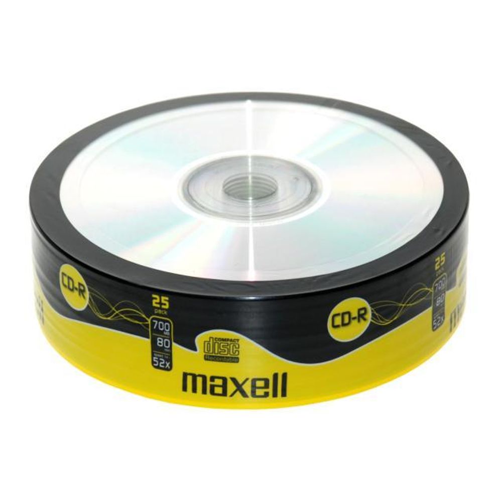 Maxell CD-R 52x, 700MB 25 kom shrink slika 1