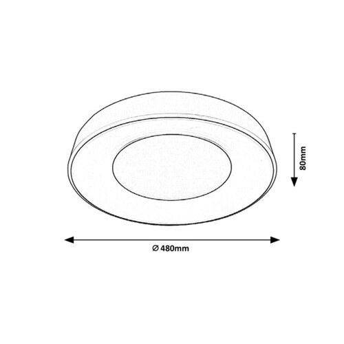 Rabalux Ceilo plafonjera.LED 38W,bela 3083 slika 5