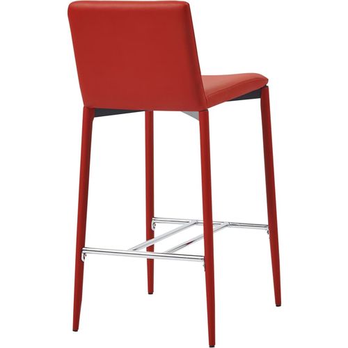 Barski stolci od umjetne kože 2 kom crveni slika 22