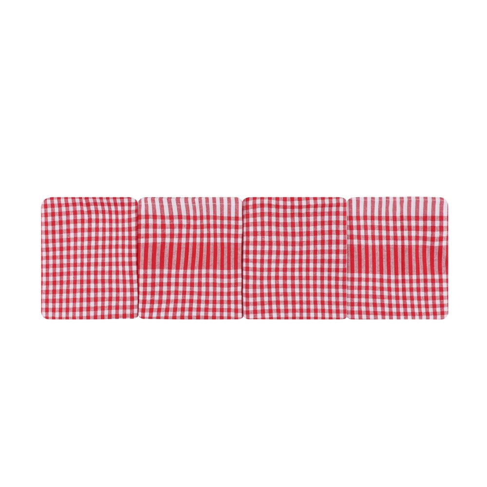 Pötikareli - Set bijelih i crvenih peškira za pranje (10 komada) slika 4
