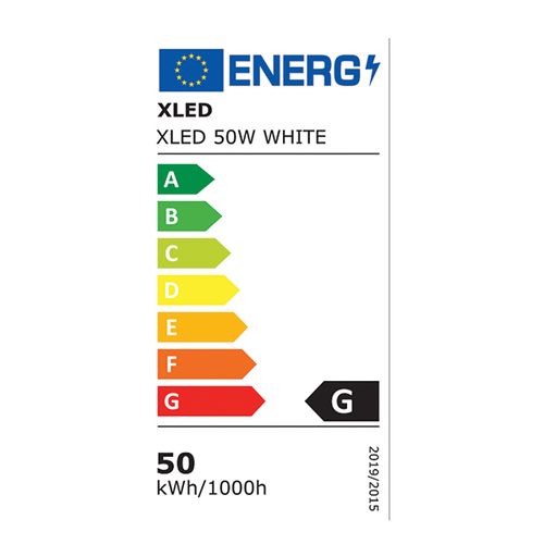 XLED 50W LED reflektor 6500K,4000Lm,IP65,AC220-240V,Beli slika 3