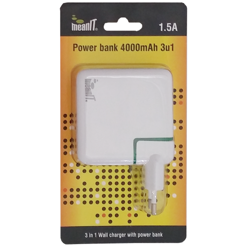 MeanIT powerbank i punjač 4000mAh,3IN1 slika 1