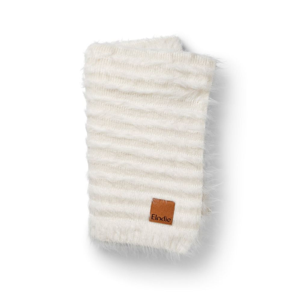 Elodie Plišana pletena dekica Furry Knit Blanket 100 × 75cm, Vanilla White slika 1