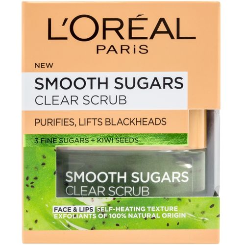 L'Oreal Paris Smooth Sugars Šećerni piling za lice sa semenkama kivija 50ml slika 1