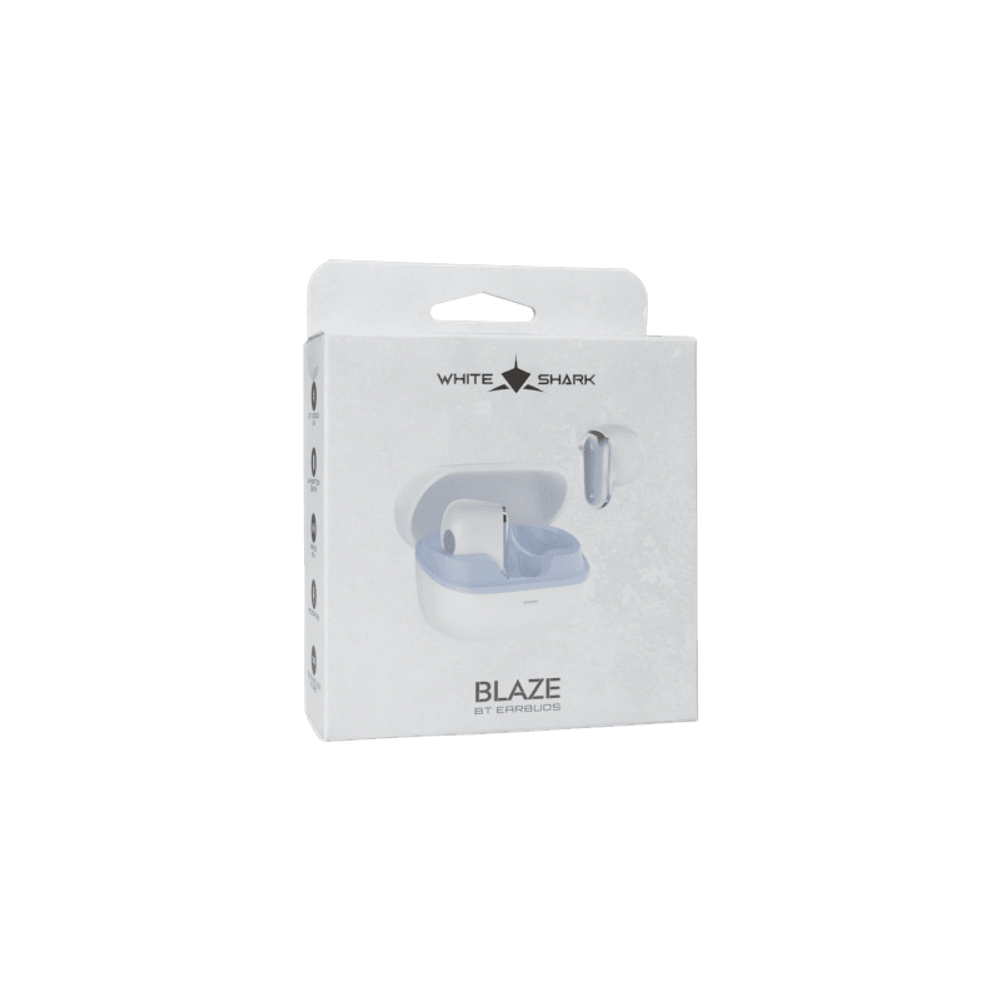 WHITE SHARK Slušalice GEB-TWS-201 BLAZE, Bijele slika 7