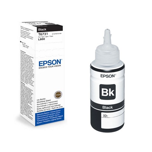 INK JET EPSON T6731 L800 BLACK EcoTank 70ML C13T67314A slika 1