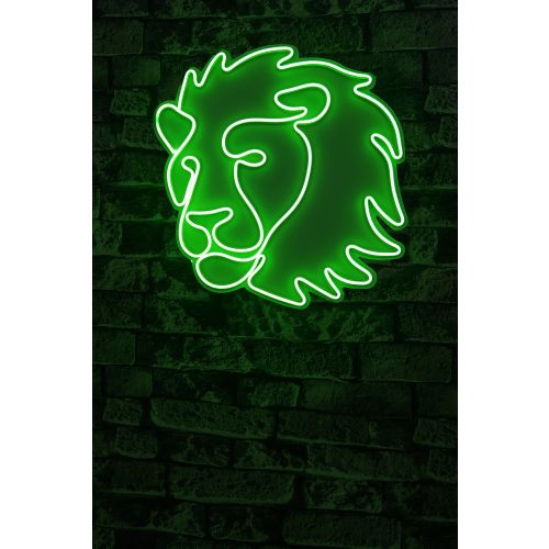 Wallity Ukrasna plastična LED rasvjeta, Lion - Green slika 10