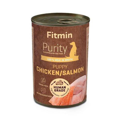 Fitmin Dog Purity Konzerva Puppy Losos i Piletina, hrana za pse 400g slika 1