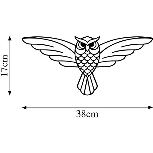 Wallity Metalna zidna dekoracija, Owl - 288 slika 6