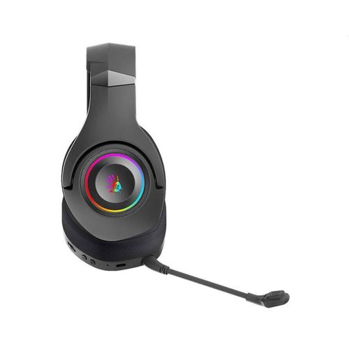 A4 TECH GR270 Bloody 7.1 Virtual Surround 3-IN-ONE RGB Gaming Wireless + wired crne slušalice slika 3