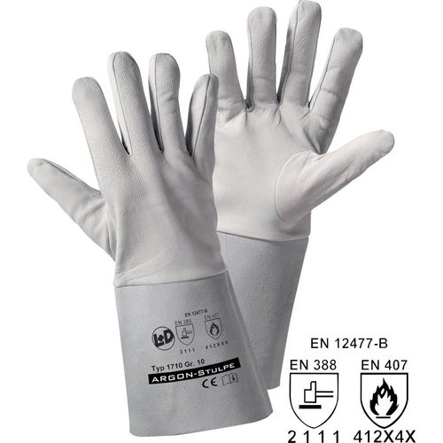L+D worky ARGON-Stulpe 1710 nappa koža rukavice za rad Veličina (Rukavice): 10, xl EN 12477-B, EN 388, EN 407 CAT II 1 Par slika 1