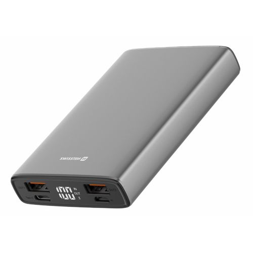 Dodatna baterija - Power Bank SWISSTEN 10000mAh, USB, USB-C, microSD, aluminij slika 3
