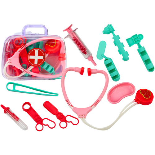 Medicinski pribor - Prvu pomoć za bebe - Ružičasti kovčeg slika 1