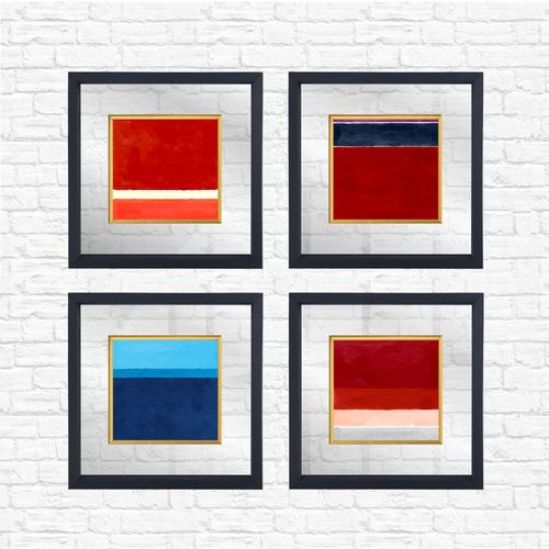 CAM1857244468 Multicolor Decorative Framed Painting (4 Pieces) slika 2