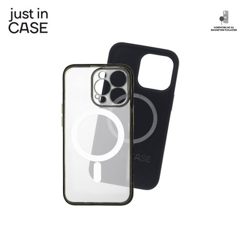 2u1 Extra case MAG MIX PLUS paket CRNI za iPhone 13 Pro slika 2