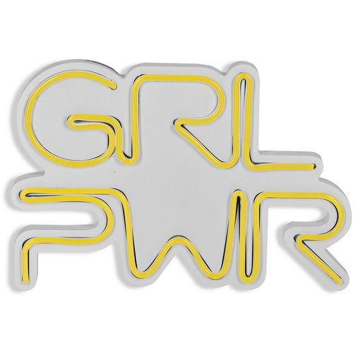 Wallity Ukrasna plastična LED rasvjeta, Girl Power - Yellow slika 6