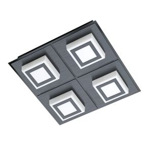Eglo zidna/stropna rasvjeta masiano 1 led 4x3,3w 3000k 1360lm crno/satensko š:25