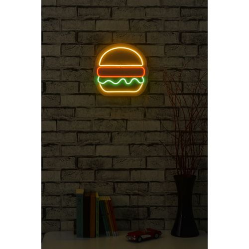 Wallity Zidna dekoracije svijetleća HAMBY, Hamburger - Multicolor slika 2
