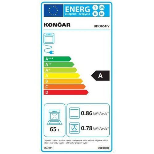 Končar pećnica UPO654IV slika 3