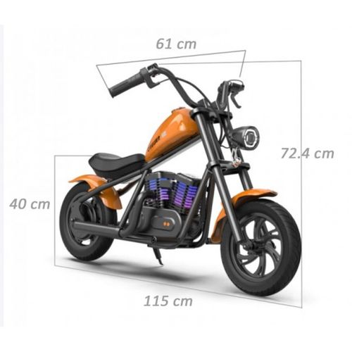 HYPER GOGO električni motocikl za djecu Cruiser 12 Plus, zelena slika 5