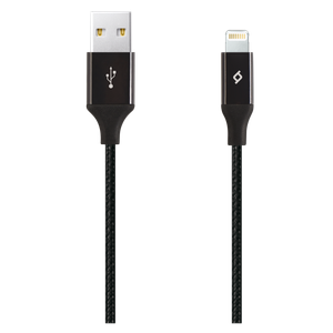 Kabel - Lightning to USB XL (2,00m) - Black - Alumi Cable