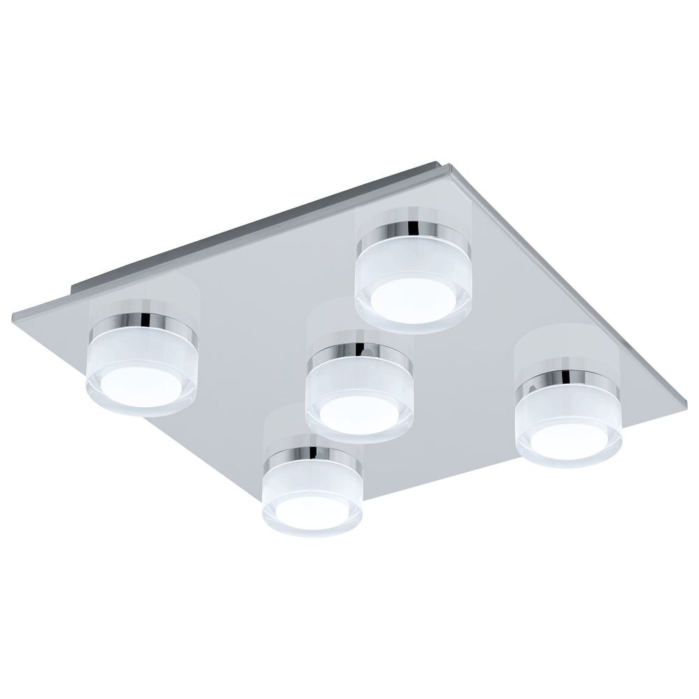 Eglo Romendo 1 zidna/stropna LED lampa, krom/bijela, 5x7,2W, 3750lm slika 1