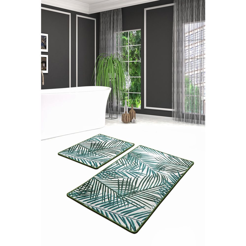 Set Kupatilskih Prostirki Botany Multicolor (2 Komada) slika 1