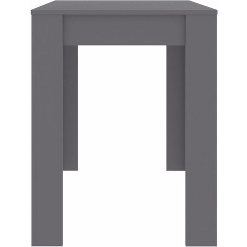 Blagovaonski stol visoki sjaj sivi 120 x 60 x 76 cm od iverice slika 11