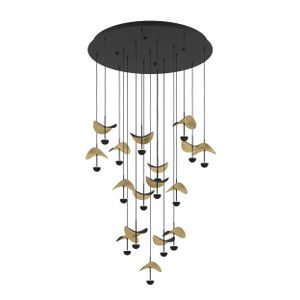 DRACERA Luster - LED Osvjetljenje u Crnoj i Zlatnoj Boji