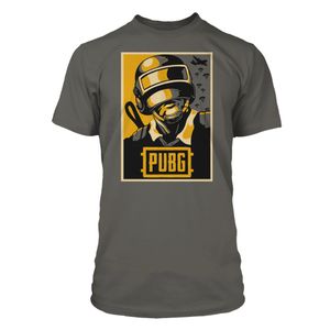 JINX T-SHIRT PUBG HOPE POSTER PREMIUM TEE-LARGE-CHARCOAL