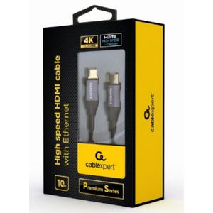 CCBP-HDMI-10M Gembird HDMI kabl, High speed, ethernet support 3D/4K TV Premium Series 10m  blister