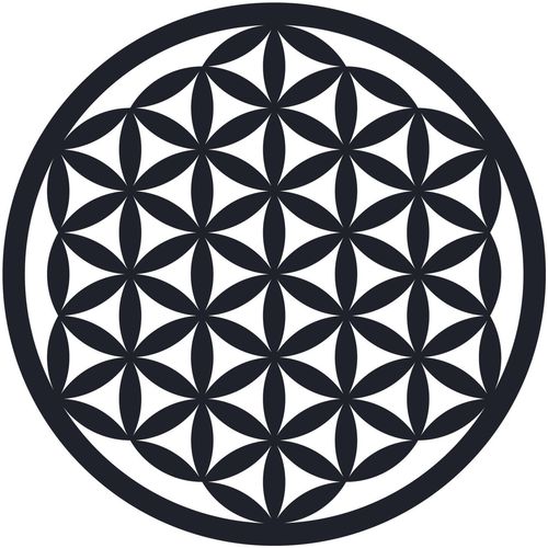 Wallity Metalna zidna dekoracija, Flower Of Life 3 slika 2