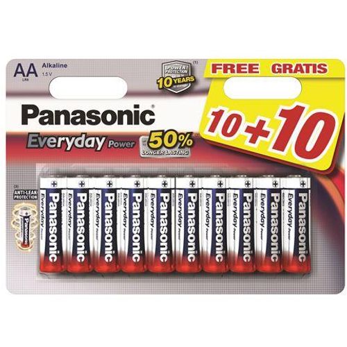 PANASONIC baterije LR6EPS/20BW 10+10F slika 1