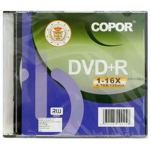 DVD+R 4.7 GB 120 min 16x printable Copor 1/1 slika 2