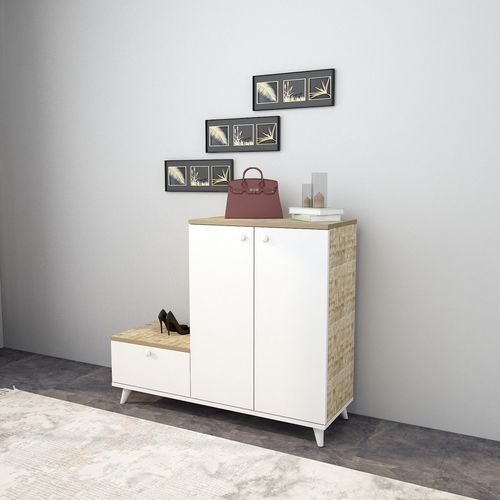 Tasarım - L1312 Oak
White Hall Stand slika 2