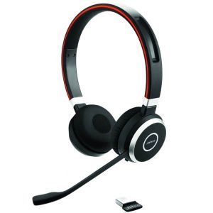 Jabra Evolve 65 SE - MS Teams telefon slušalice na uhu Bluetooth® (1075101), bežične (1075099) Stereo crne Ne