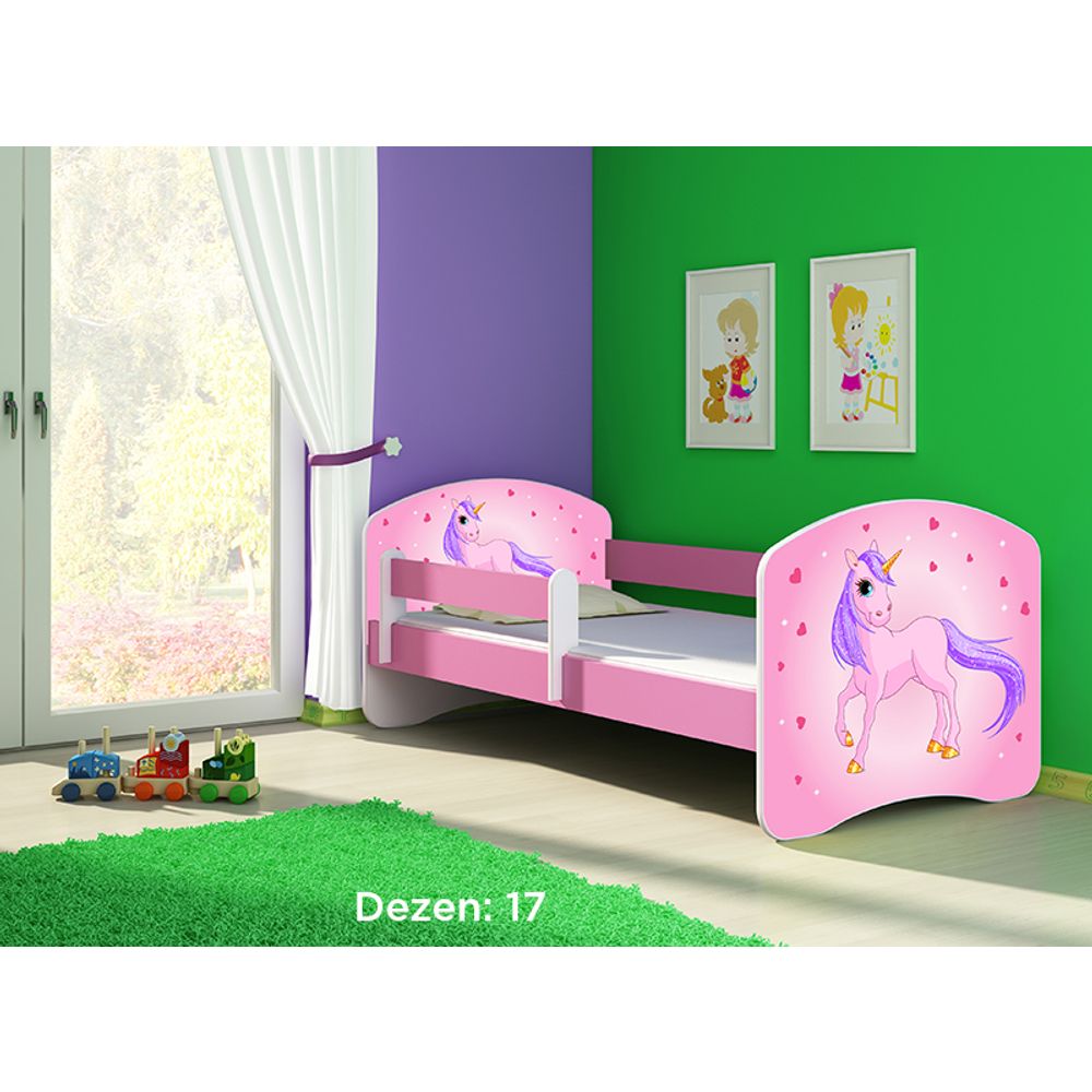 ACMA Dječiji krevet Acma II Pink - 140x70cm - Dezen 17 slika 2