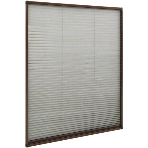 Zaslon protiv insekata za prozore aluminijski smeđi 120x160 cm slika 3