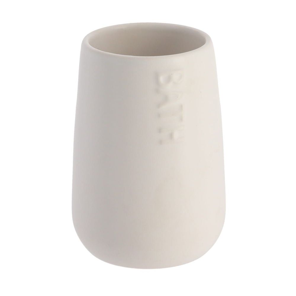 TENDANCE Čaša za četkice BATH 8,5x12,2cm Bijela slika 1