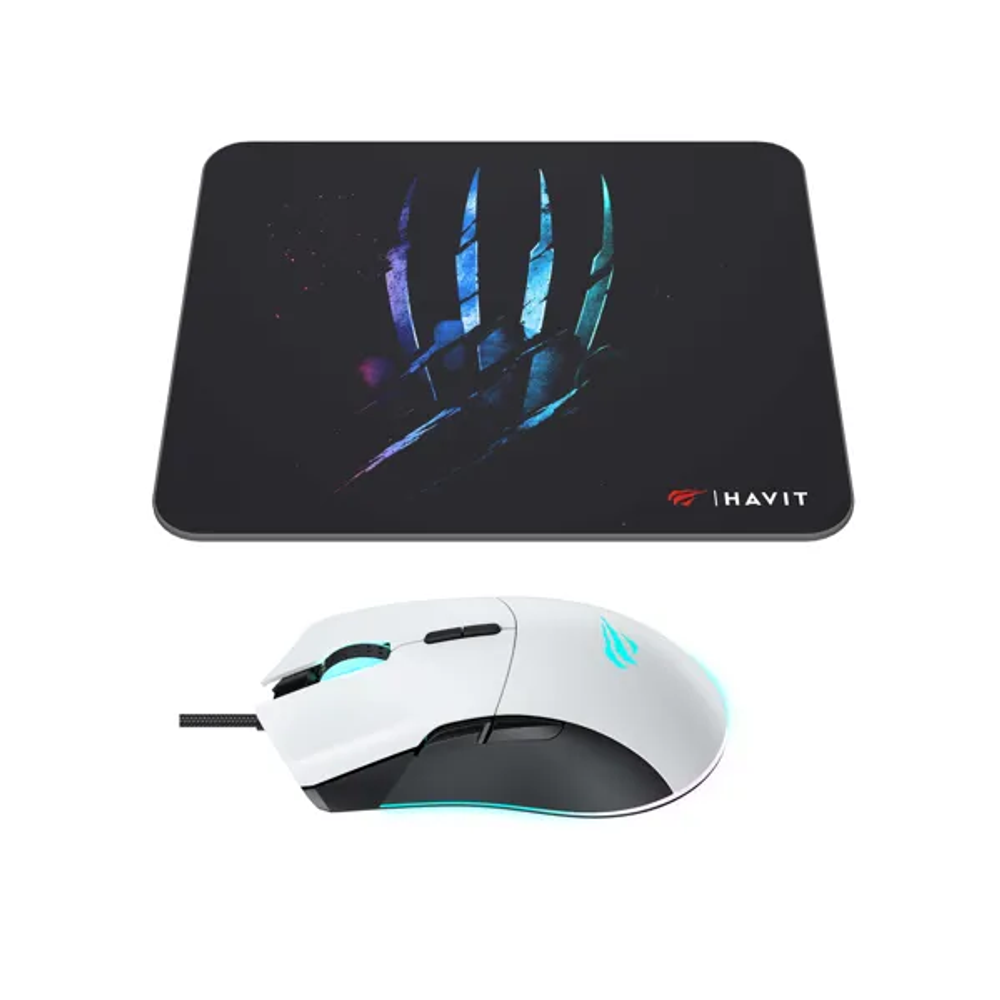 HAVIT GAMENOTE MIŠ LED+PODLOGA GAMING HV-MS1037CM RGB USB slika 3
