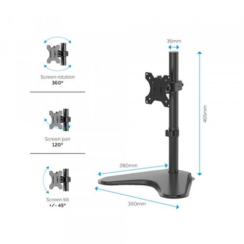 Nosač monitora Fellowes Professional Freestanding Series Single 8049601 slika 4