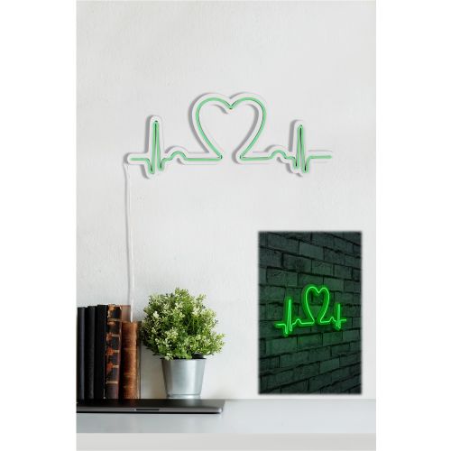 Wallity Ukrasna plastična LED rasvjeta, Love Rhythm - Green slika 3