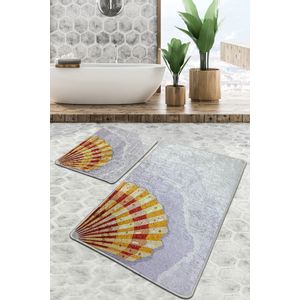 Concha Djt Multicolor Bathmat Set (2 Pieces)