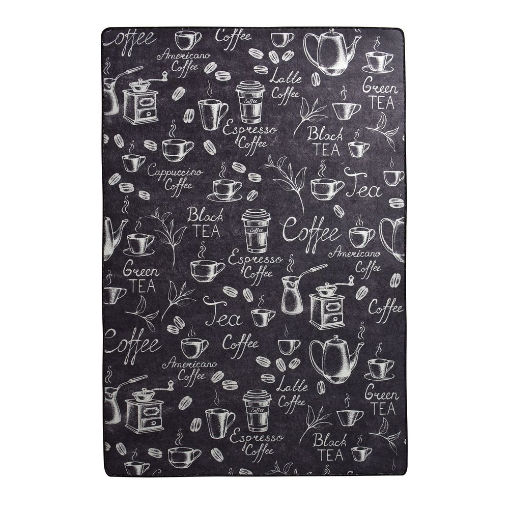 Cappuccino - Crni Višebojni Tepih za Dnevni Boravak (100 x 300 cm) slika 3