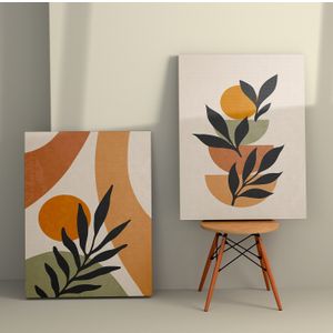 Set Višebojnih Dekorativnih Slika na Platnu, 50 x 70 cm (2 komada)