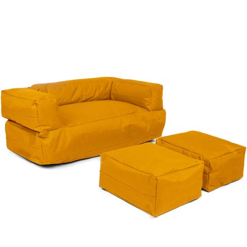 Atelier Del Sofa Vreća za sjedenje, Kids Double Seat Pouf - Orange slika 9